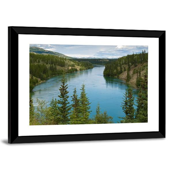 Yukon River Canvas Wall Art-3 Horizontal-Gallery Wrap-25" x 16"-Tiaracle