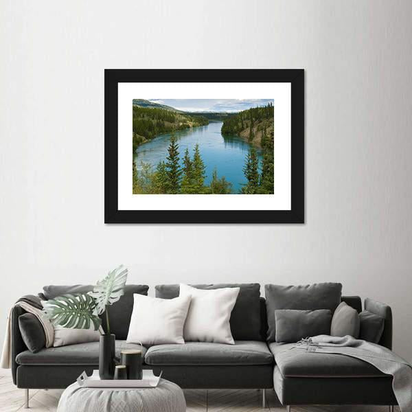 Yukon River Canvas Wall Art-3 Horizontal-Gallery Wrap-25" x 16"-Tiaracle