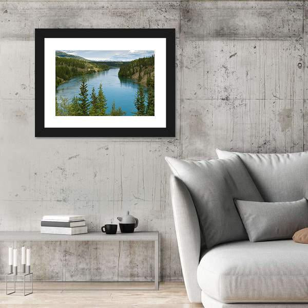 Yukon River Canvas Wall Art-3 Horizontal-Gallery Wrap-25" x 16"-Tiaracle