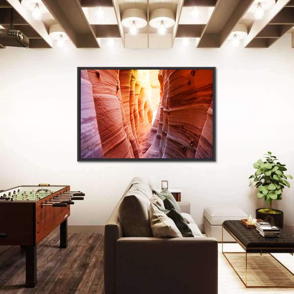 Zebra Slot Canyon Utah USA Canvas Wall Art-3 Horizontal-Gallery Wrap-25" x 16"-Tiaracle