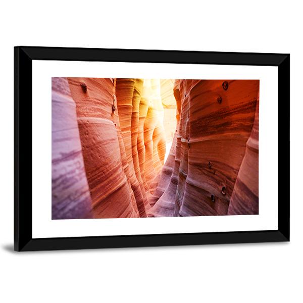 Zebra Slot Canyon Utah USA Canvas Wall Art-3 Horizontal-Gallery Wrap-25" x 16"-Tiaracle