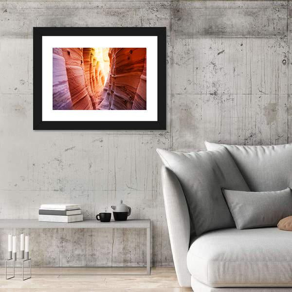 Zebra Slot Canyon Utah USA Canvas Wall Art-3 Horizontal-Gallery Wrap-25" x 16"-Tiaracle