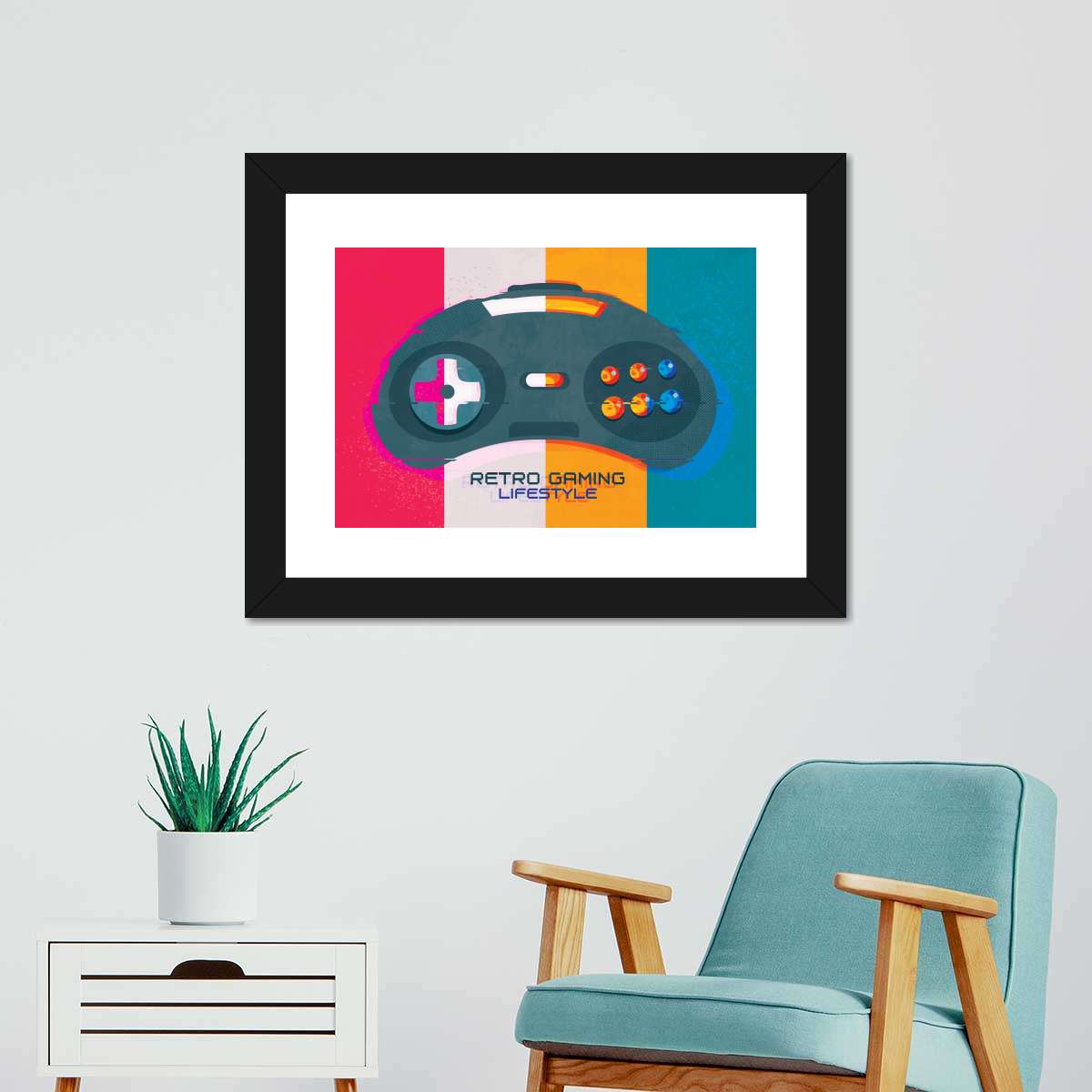 Retro Gaming Lifestyle Wandkunst
