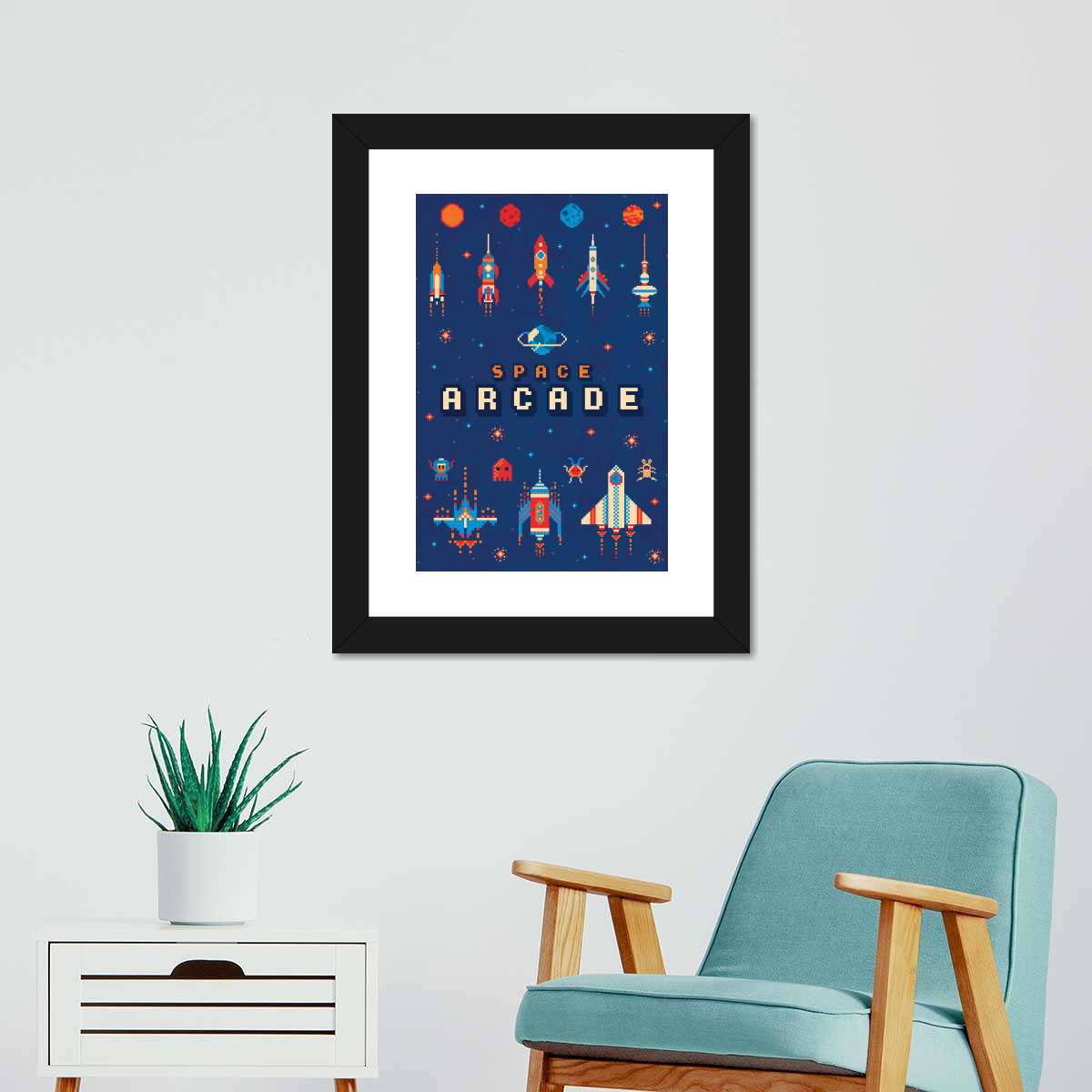 Raum Arcade Wandkunst